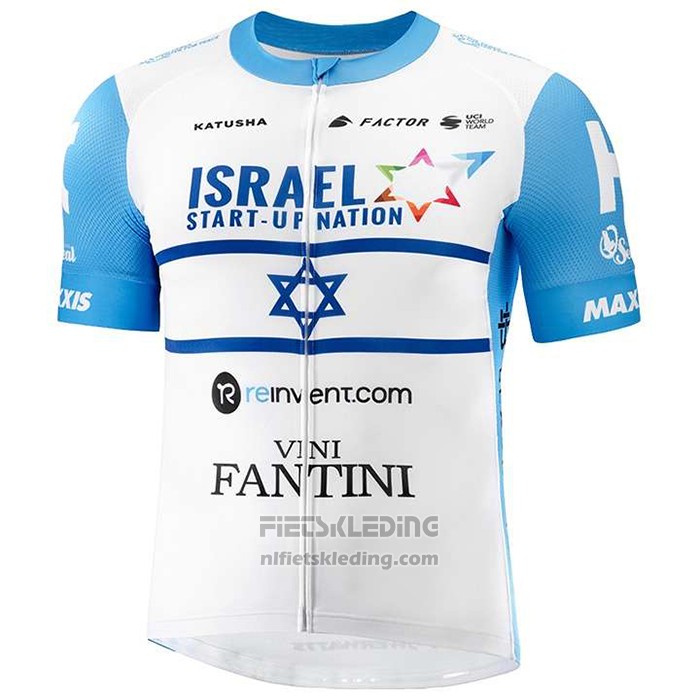 2020 Fietskleding Israel Cycling Academy Kampioen Israele Korte Mouwen en Koersbroek